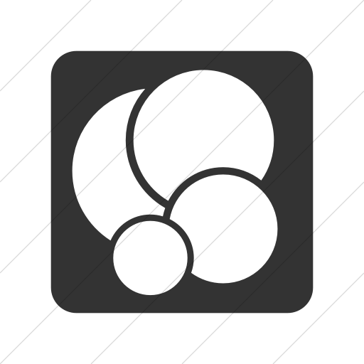 Simple Dark Gray Foundation Social Game Center Icon