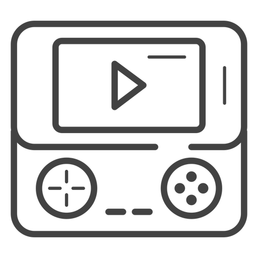 Portable Game Console Stroke Icon