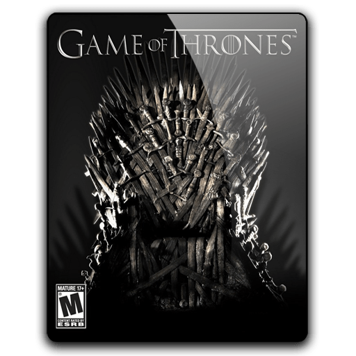 Thrones Black Game Icons