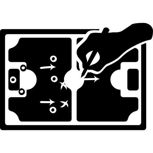 Game Planning On A Football Field Icons Free Download