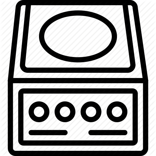 Console, Gamecube, Nintendo, Outline, Retro, Tech Icon