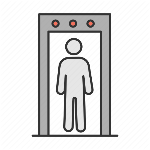 Airport, Check, Control, Detector, Metal, Scanner, Security Icon