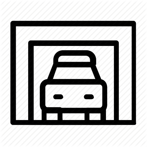 Estate, Garage, Real Icon