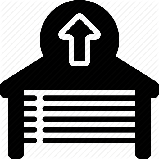 Automation, Door, Garage, Home, Open, Remote, Solid Icon