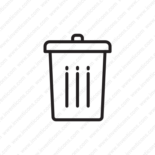 Download Trash Can,trashcan,garbage,wastebin,trash Icon Inventicons