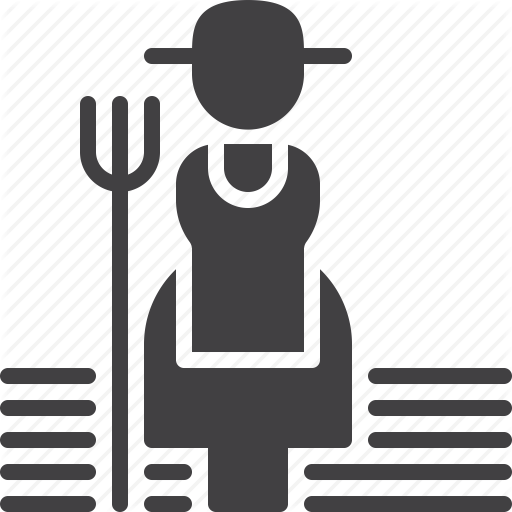 Farmer, Female, Garden Icon