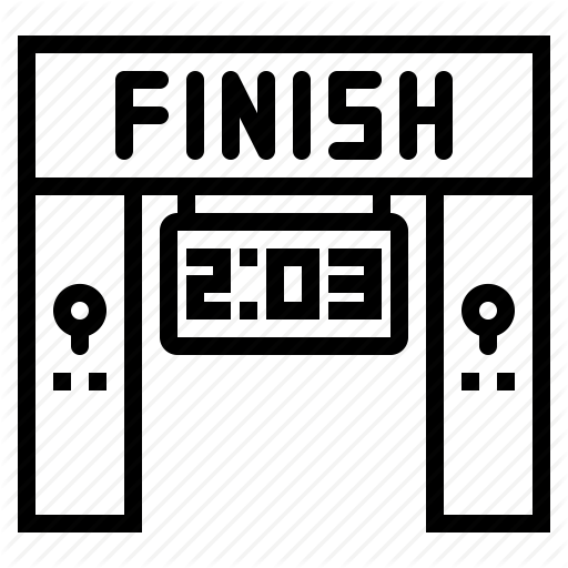 Competition, Finish, Line, Racing Icon