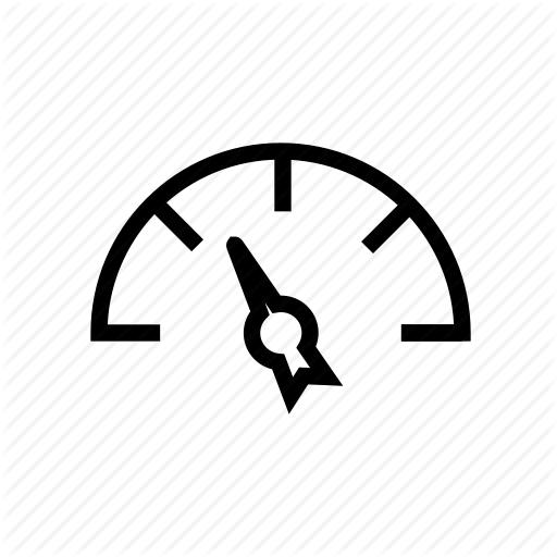 Empty, Gas, Meter Icon