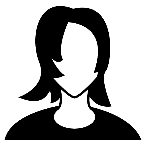 Woman With Dark Long Hair Avatar Free Vector Icons Designed