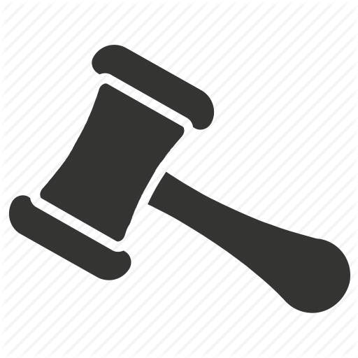 Auction, Gavel, Hammer, Law Icon