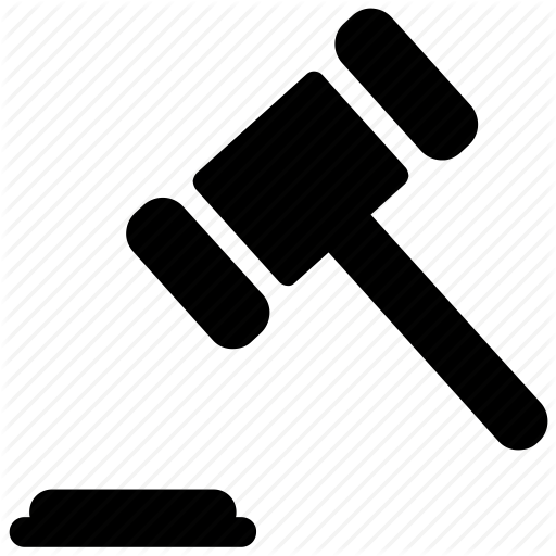 Decision, Gavel, Hammer, Judge, Justice, Law, Order Icon