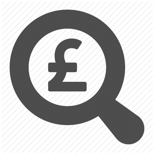Gbp, Magnifying Glass, Pound Icon