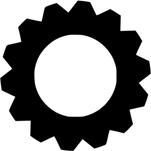 Black Gear Icon