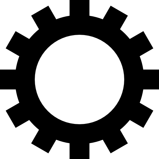 Gear Wheel With Cogs Icons Free Download