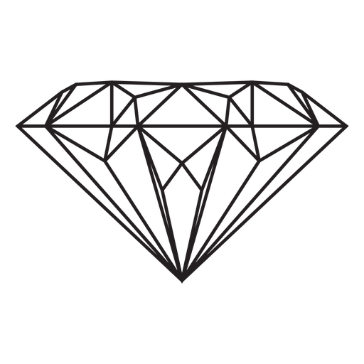 Diamond Gem Stroke Icon