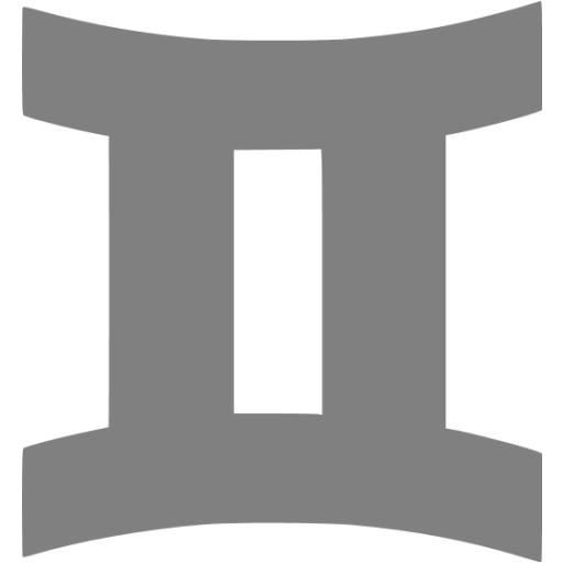 Gray Gemini Icon