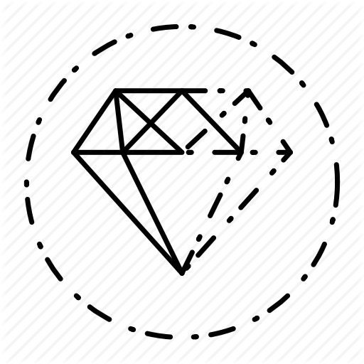 Diamond, Gem, Gemstone, Jewelry, Stone Icon
