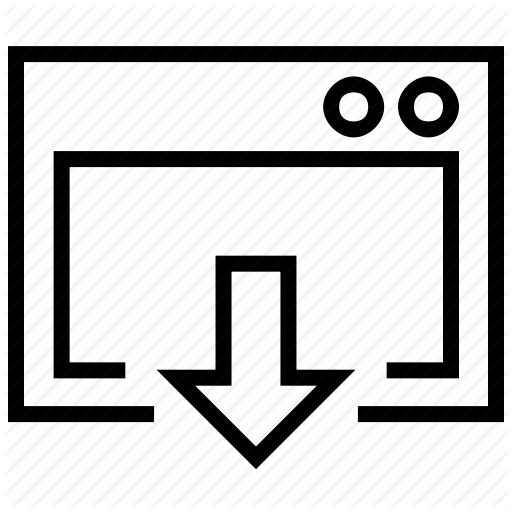 App, Application, Down, Program, Window Icon