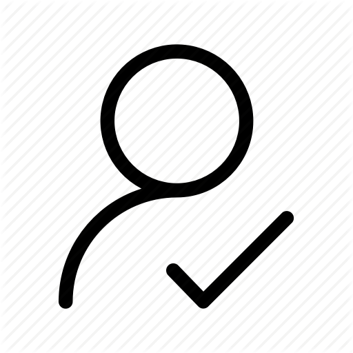 Account, Approved, Man, Profile, Tick, User, Verified Icon