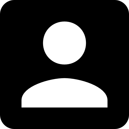 Account Flat Black Icon