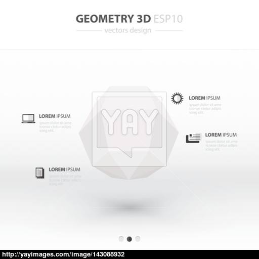 Sphere Geometry Abstract Infographic And Icons Design White C