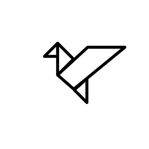Bird In Flight Origami Free Vector Icons Designed