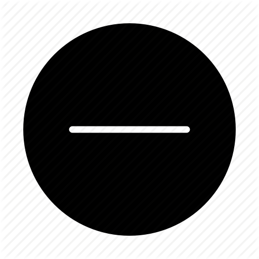 Cancel, Close, Dash, Delete, Remove Icon