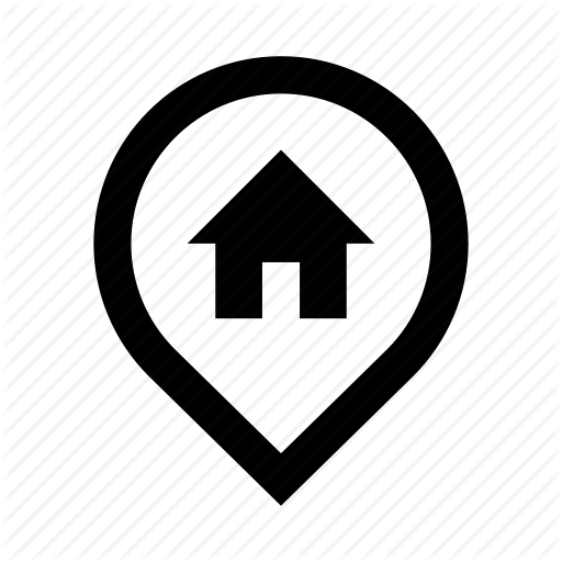 Geotag, Home, House, Marker, Pn