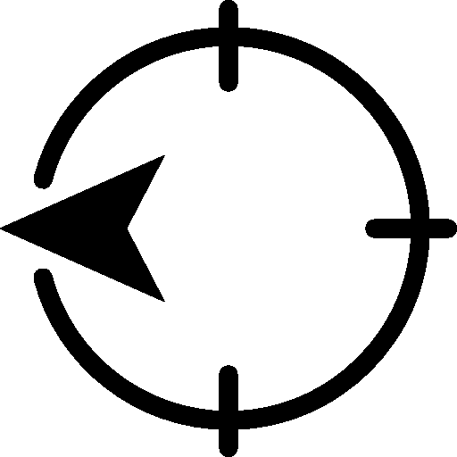 Maps West Direction Icon Ios Iconset