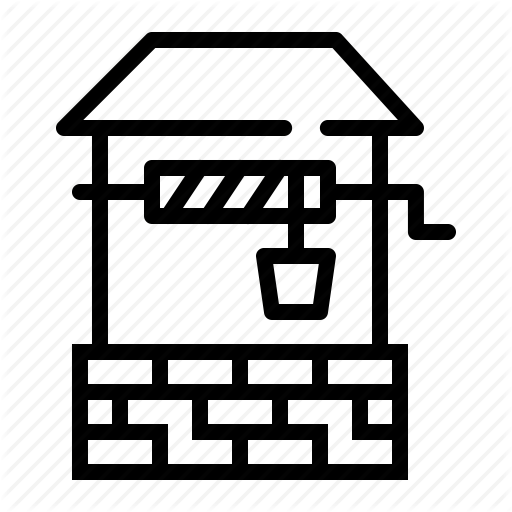 Agriculture, Draw, Farm, Farming, Rural, Water, Well Icon