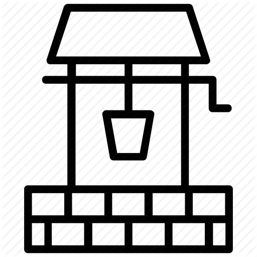 Countryside, Groundwater, Stone Well, Water Storage, Water Well Icon