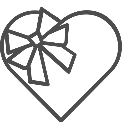 Heart Shaped Gift Box Icon Free Icons Download