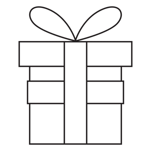 Gift Box Stroke Icon