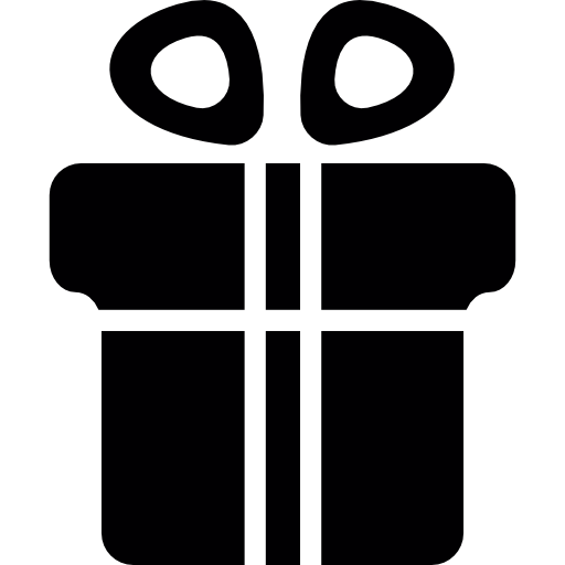 Gift Frontal View Icons Free Download