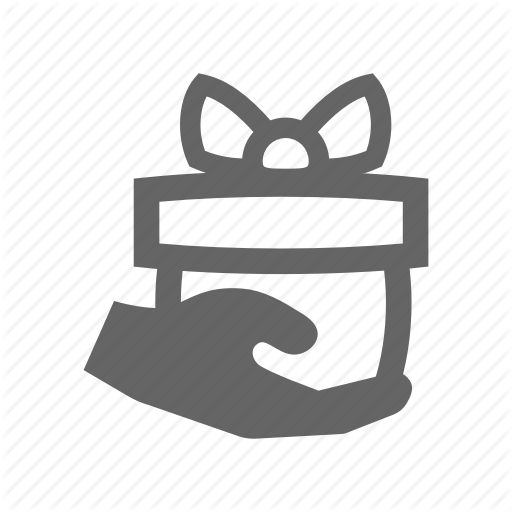 Gift, Hand Icon