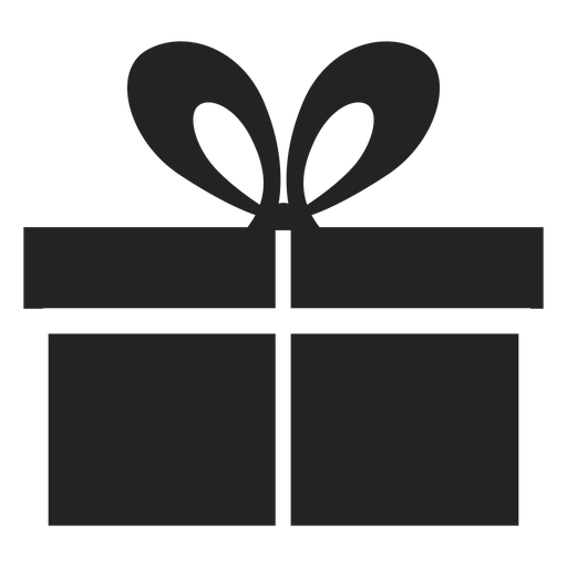 Hanukkah Gift Black Icon