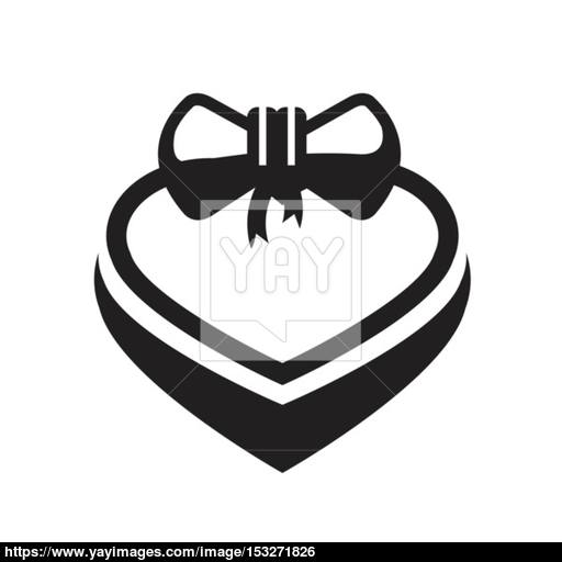 Valentine Gift Icon Vector