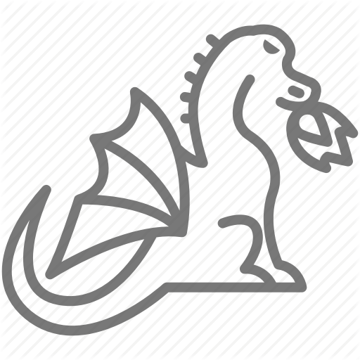 Castle, Dragon, Fairy Tale, Fire, Magic Icon