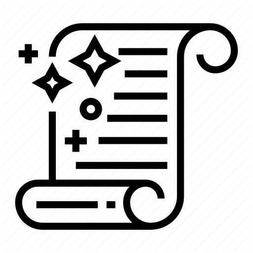 Circus, Magic, Magicians, Scroll Icon