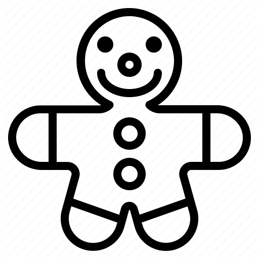 Christmas, Cookie, Ginger, Holiday Icon