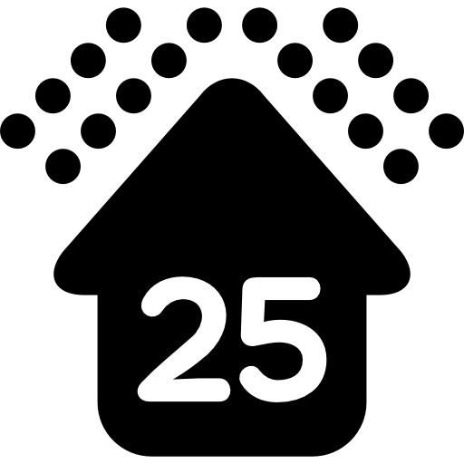 Christmas Home With Lights Traditional Decoration Icons Free