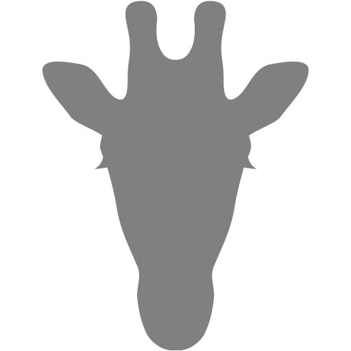 Gray Giraffe Icon