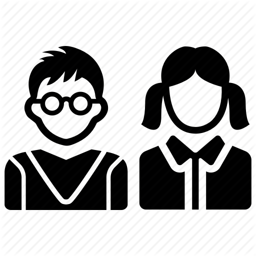 Boy, Girl, Students Icon