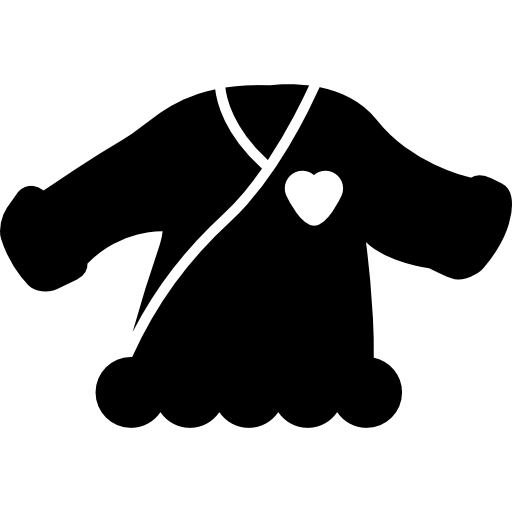 Baby Girly Top With Heart Shape Icons Free Download