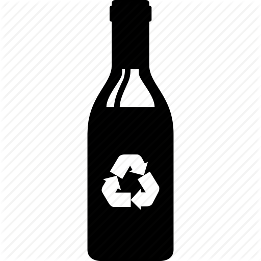 Alcohol, Bottle, Glass, Recycle, Recycling, Wine Icon