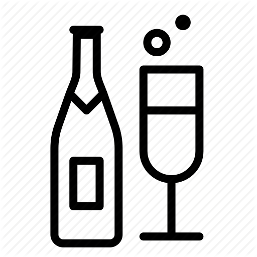 Champagne, Christmas, Gift, Glass, Holiday, Party Icon