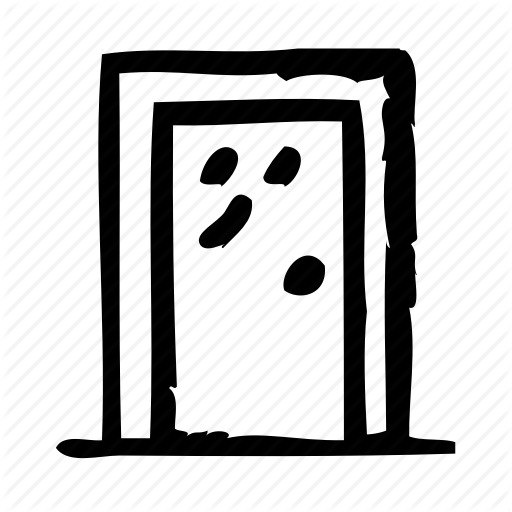 Door, Glassdoor, House, Interior, Room Icon