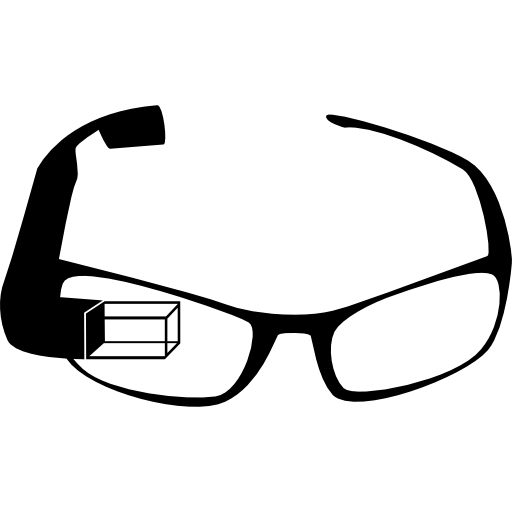 Google Glasses From Frontal View Icons Free Download