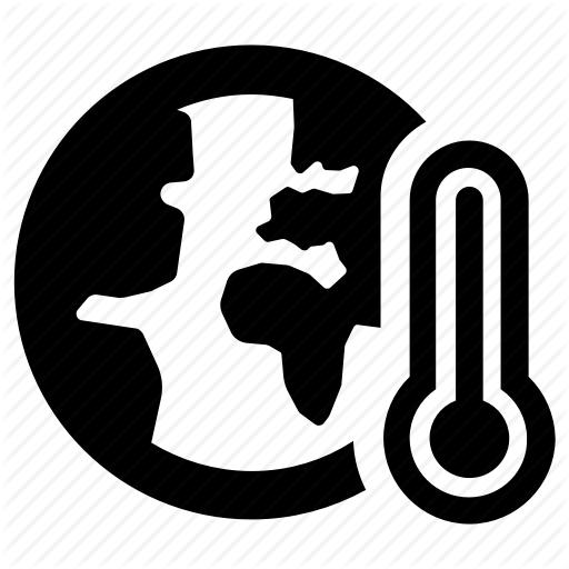 Ecology, Global Warming, Temperature Icon