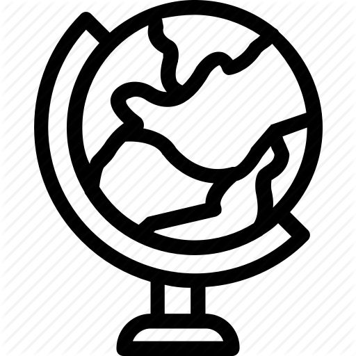 Geography, Globe, Map, School Supplies, Table Globe Icon